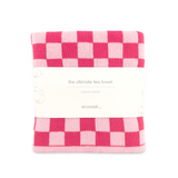The Ultimate Tea Towel - Raspberry Chequer