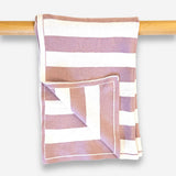 The Ultimate Tea Towel - Orchid | Marshmallow Stripe