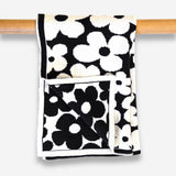 The Ultimate Tea Towel - Black | White Petal