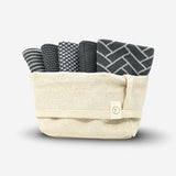 The Dishcloth Starter 5pc - Graphite