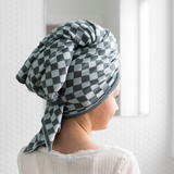Hair Towel Mini - Sherbet Chequer