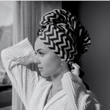 Hair & Travel Towel - Chocolate Chevron