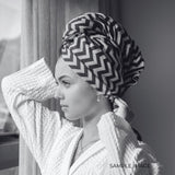Hair & Travel Towel - Raspberry Wave