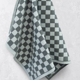 The Ultimate Tea Towel - Sea Foam Chequer