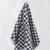 Kitchen Towel | Tea Towel - Graphite Lunar Chequer