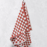 Kitchen Towel | Tea Towel - Coral Chequer