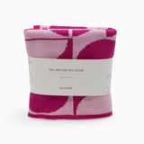 The Ultimate Tea Towel - Raspberry | Sherbet Geometric