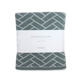 The Ultimate Tea Towel - Sea Foam Herringbone
