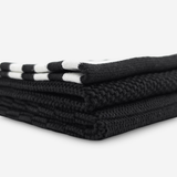Happy Sinks Dishcloth Holder + Variety 3pk - Black and White Stripe