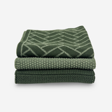Happy Sinks Dishcloth Holder + Variety 3pk - Forest Herringbone