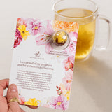 Better Tea Co Blooming Tea Affirmation Greeting Card