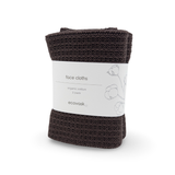 Face Cloths 2pk - Chocolate