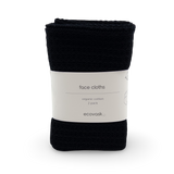 Face Cloths 2pk - Raven (Black)