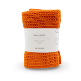 Face Cloths 2pk - Tangerine