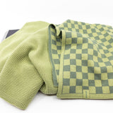 Kitchen Towel Duos - Avocado Chequer