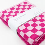 Kitchen Towel Duos - Raspberry Chequer