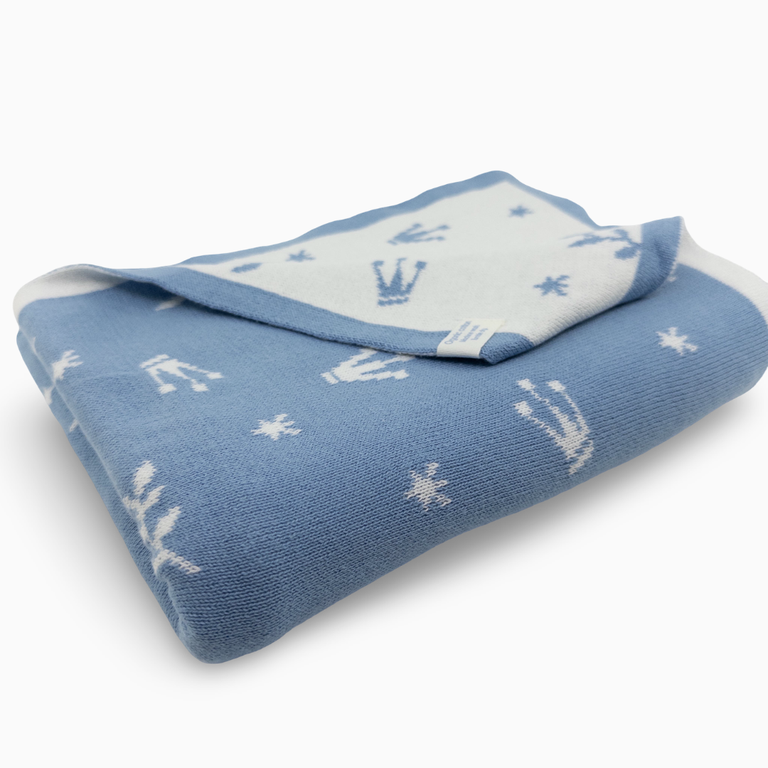 Cot and Buggy Blanket - Crowns
