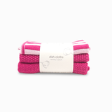 Dishcloth Variety 3pk - Raspberry Stripe