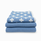 Dishcloth Variety 3pk - Cornflower