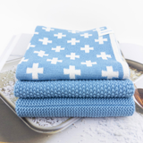 Dishcloth Variety 3pk - Cornflower