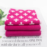 Dishcloth Variety 3pk - Raspberry