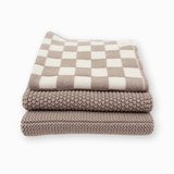 Dishcloth Variety 3pk - Hummus Chequer