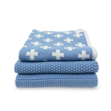 Dishcloth Variety 3pk - Cornflower