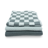 Dishcloth Variety 3pk - Sea Foam Chequer