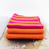 Dishcloth Variety 3pk - Mandarin Berry Stripe
