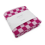 The Ultimate Tea Towel - Raspberry Chequer