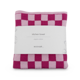 The Ultimate Tea Towel - Raspberry Chequer