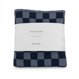 The Ultimate Tea Towel - Navy Denim Chequer