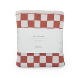 Kitchen Towel - Coral Chequer