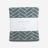 The Ultimate Tea Towel - Sea Foam Herringbone