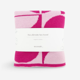 The Ultimate Tea Towel - Raspberry | Sherbet Geometric