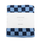 Kitchen Towel | Tea Towel - Navy Cornflower Chequer