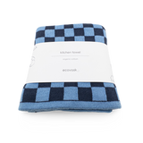 Kitchen Towel | Tea Towel - Navy Cornflower Chequer