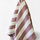 The Ultimate Tea Towel - Orchid | Marshmallow Stripe