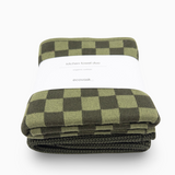 Kitchen Towel Duos - Olive Pistachio Chequer