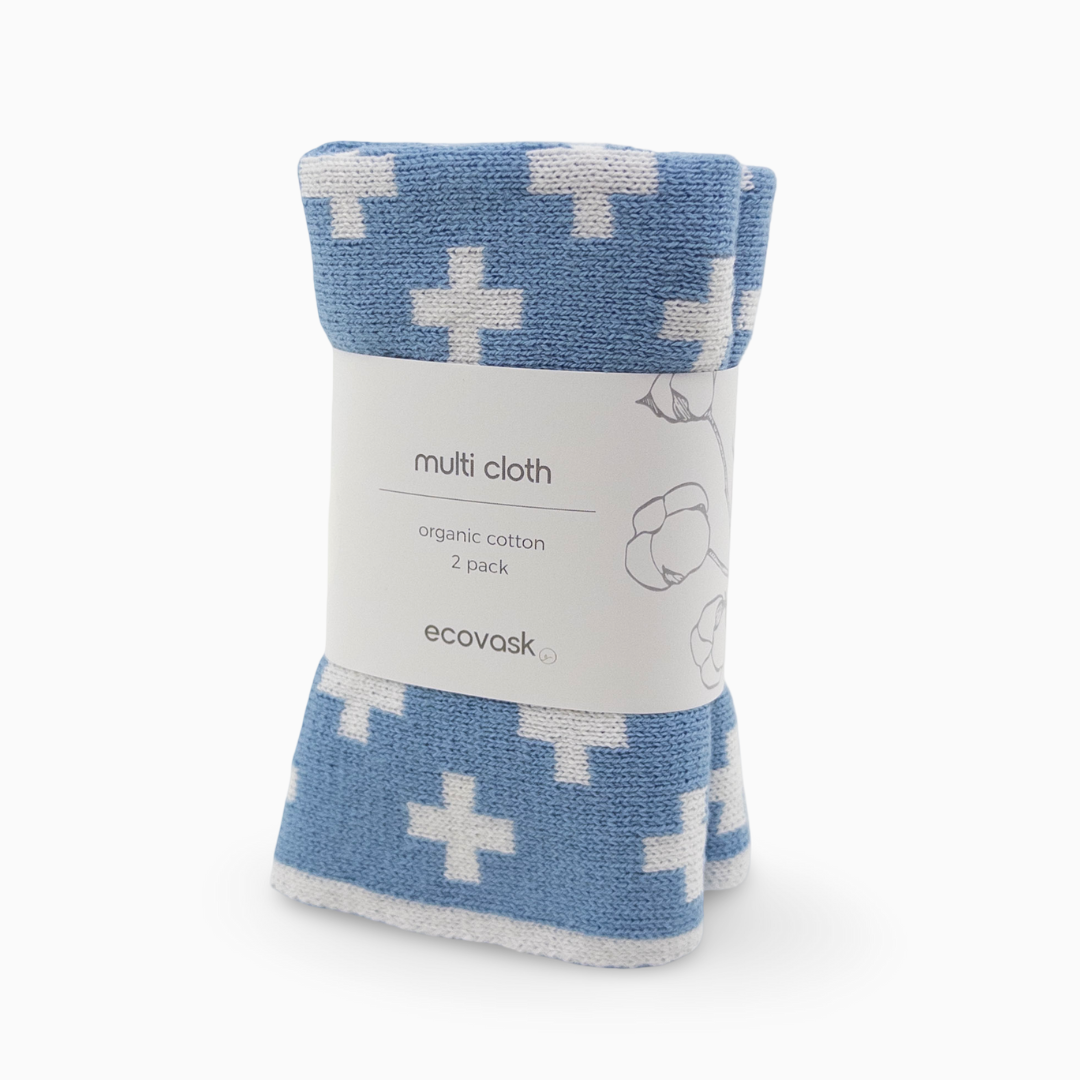 Multi Cloth 2pk - Cornflower+ – Ecovask