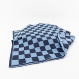 Multi Cloth 2pk - Navy Cornflower Chequer