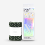 Happy Sinks Dishcloth Holder + Variety 3pk - Forest Herringbone