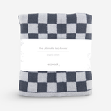 The Ultimate Tea Towel - Graphite Lunar Chequer