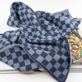 The Ultimate Tea Towel - Navy Denim Chequer