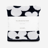 The Ultimate Tea Towel - Black | White Petal