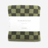 The Ultimate Tea Towel - Olive Pistachio Chequer