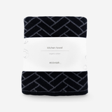 The Ultimate Tea Towel - Raven Herringbone