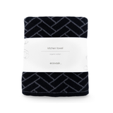 The Ultimate Tea Towel - Raven Herringbone
