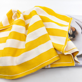 The Ultimate Tea Towel - Daffodil | Marshmallow Stripe