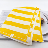 The Ultimate Tea Towel - Daffodil | Marshmallow Stripe